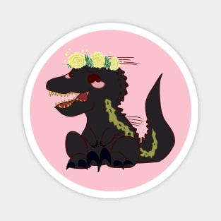 EndoRaptor Chibi Flower Magnet